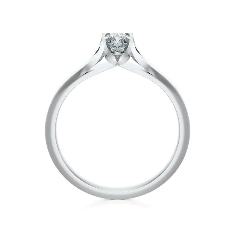 Pierścionek z białego złota z diamentem AJPZ_106 Pierścionek z białego złota z diamentem AJPZ_106